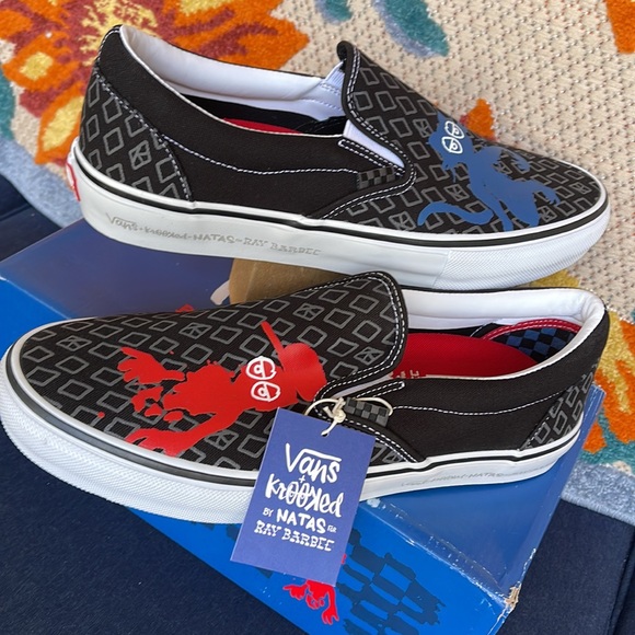 Vans Skate Slip On Krooked By Natas For Ray Men’s sneakers - Picture 11 of 16